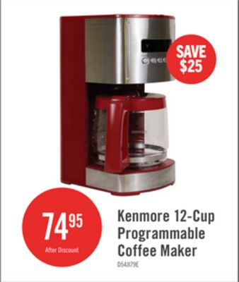 Kenmore 12-Cup Programmable Coffee Maker Red - KKCM12R