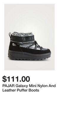 PAJAR Galaxy Mini Nylon And Leather Puffer Boots