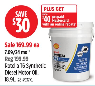 Rotella T6 Synthetic Diesel Motor Oil