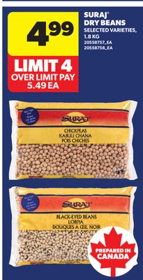SURAJ® DRY BEANS, 1.8 KG