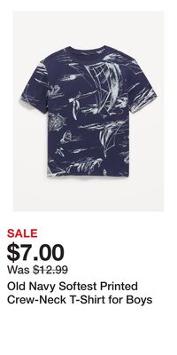 Old Navy Softest Printed Crew-Neck T-Shirt for Boys