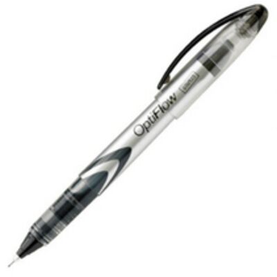 Staples OptiFlow Needle-Tip Rollerball Pens 0.5mm Black 6 Pack