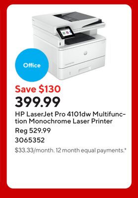HP LaserJet Pro 4101dw Multifunction Monochrome Laser Printer