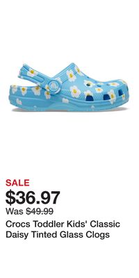 Crocs Toddler Kids' Classic Daisy Tinted Glass Clogs