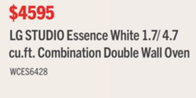 LG Studio 30" 6.4 Cu. Ft. Electric Combination Wall Oven with True Convection - Smudge Proof Stainless Steel - WCES6428F