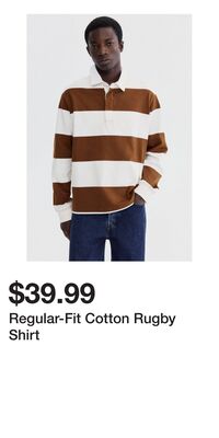 Regular-Fit Cotton Rugby Shirt