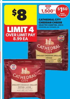 CATHEDRAL CITY CHEDDAR CHEESE, 200 G