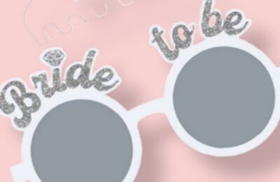 Bride Claw Hair Clip & Bridal Sunglasses Set, 2-pc