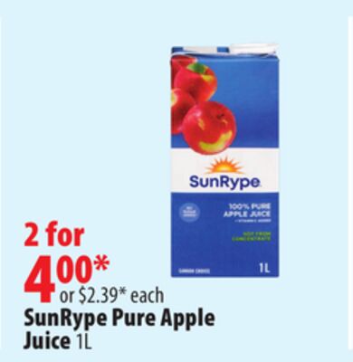 SunRype Pure Apple Juice