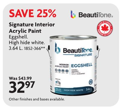 Signature Interior Acrylic Paint