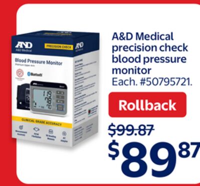 A&D Medical precision check blood pressure monitor