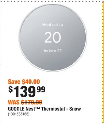 GOOGLE Nest™ Thermostat - Snow