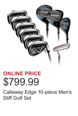 Callaway Edge 10-piece Men's Stiff Golf Set