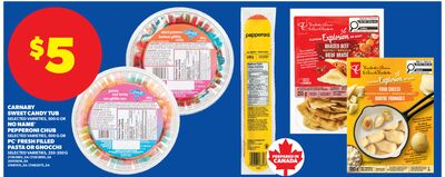 CARNABY SWEET CANDY TUB, 500 G OR NO NAME® PEPPERONI CHUB, 500 G OR PC® FRESH FILLED PASTA OR GNOCCHI, 255-350 G