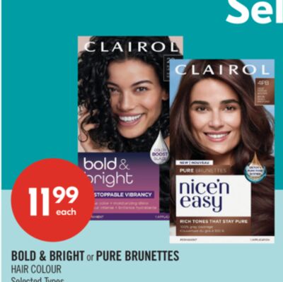 BOLD & BRIGHT or PURE BRUNETTES HAIR COLOR