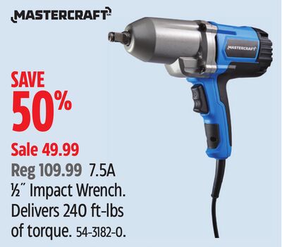 Mastercraft 7.5A 1/2" Impact Wrench