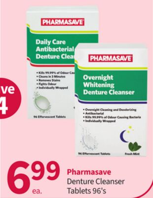 Pharmasave Denture Cleanser Tablets