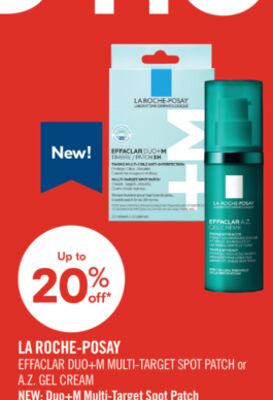 LA ROCHE-POSAY EFFACLAR DUO+M MULTI-TARGET SPOT PATCH or A.Z. GEL CREAM