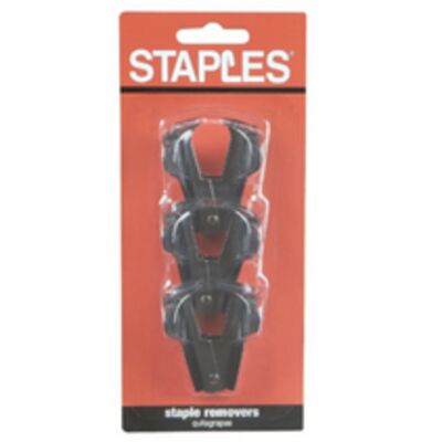 Staples Claw-Style Staple Removers - 3 Pack