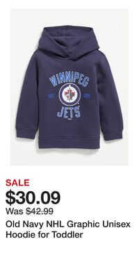 Old Navy NHL Graphic Unisex Hoodie for Toddler
