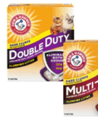 28 lb Arm & Hammer Multi-Cat and Double Duty Cat Litter