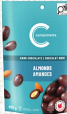 Compliments Milk or Dark Chocolate Covered Almonds