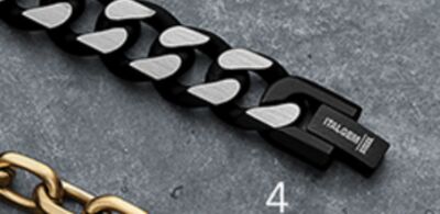 Stainless Steel Diamond Cut Matte Curb Link Bracelet