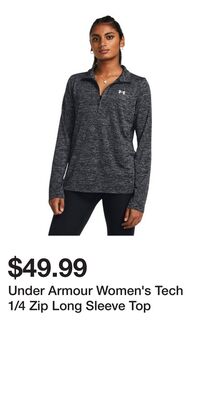 Under Armour Women's Tech 1/4 Zip Long Sleeve Top