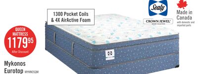 Sealy Posturepedic® Luxury Crown Jewel® Resort Mykonos Eurotop Queen Mattress