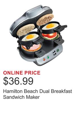 Hamilton Beach Dual Breakfast Sandwich Maker