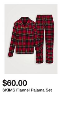 SKIMS Flannel Pajama Set