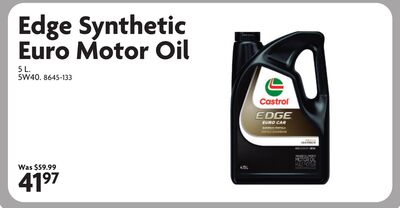Edge Synthetic Euro Motor Oil