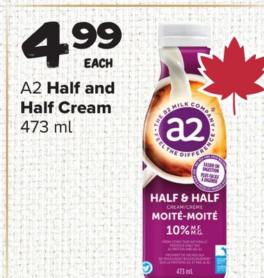 A2 Half and Half Cream