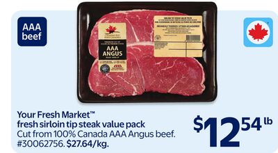 Your Fresh Market fresh sirloin tip steak value pack