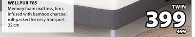 WELLPUR F85 Memory foam mattress