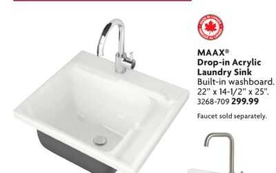 Drop-in Acrylic Laundry Sink