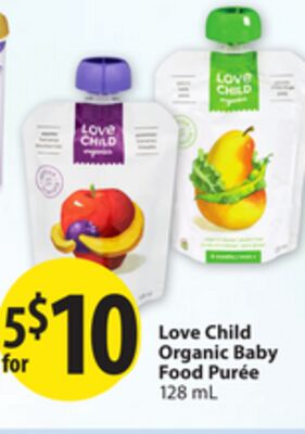 Love Child Organic Baby Food Purée