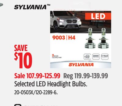Selected LED Headlight Bulbs