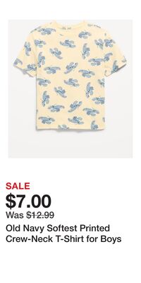 Old Navy Softest Printed Crew-Neck T-Shirt for Boys