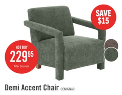 Demi 30" Linen-Look Accent Chair – Green